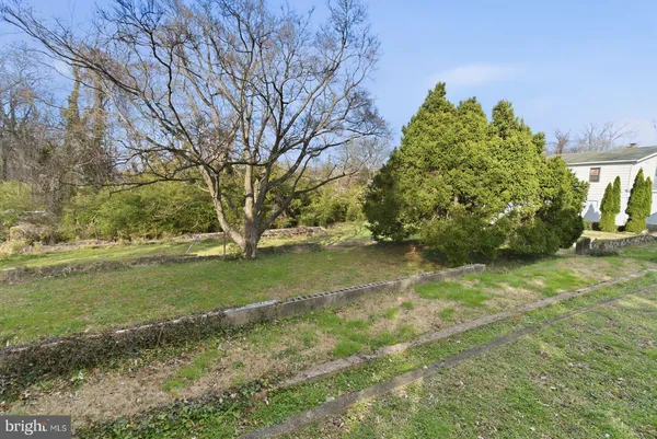 a view of a yard in front of the house