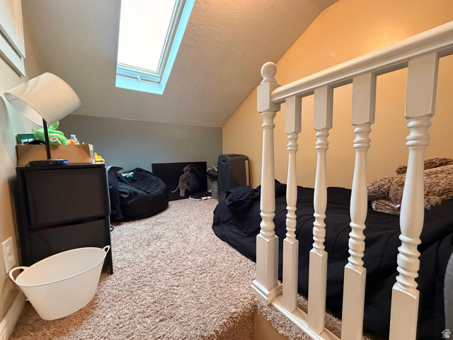 110 South 200 East Springville, UT 84663 - Photo 12 of 23 Bonus room featuring a skylight and carpet flooring