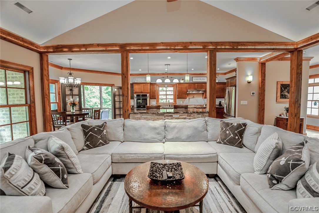 14440 Yankeetown Road Ashland, VA 23005 - Photo 19 of 50 a living room with furniture and a large window