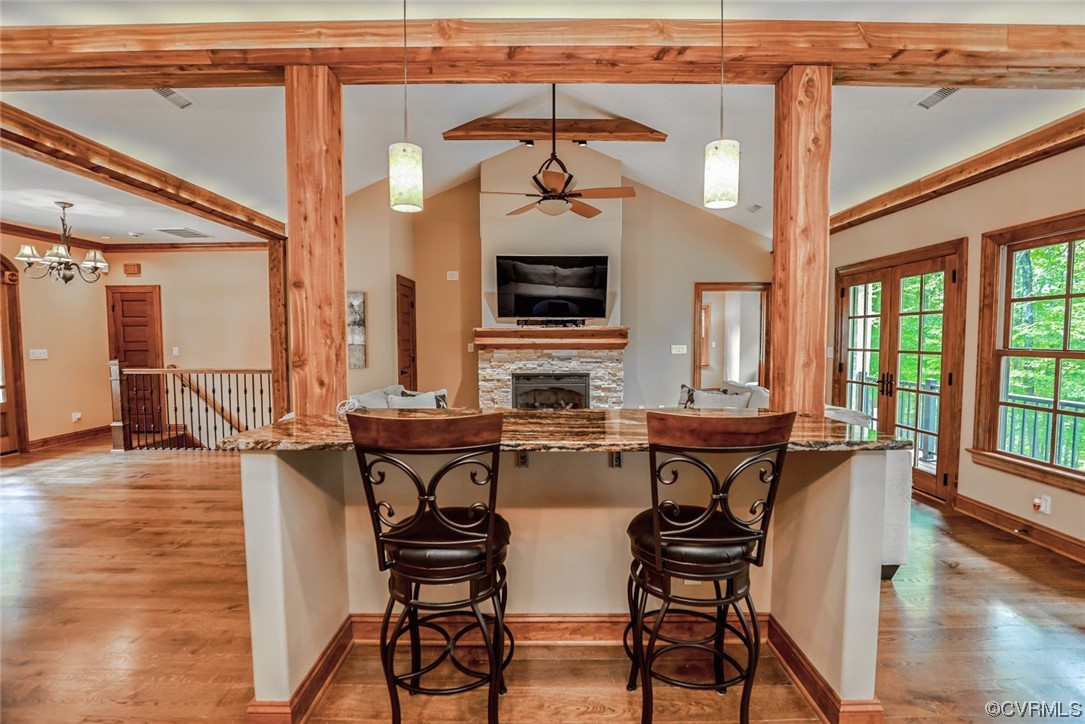14440 Yankeetown Road Ashland, VA 23005 - Photo 20 of 50 a view of a dining room with furniture window and wooden floor