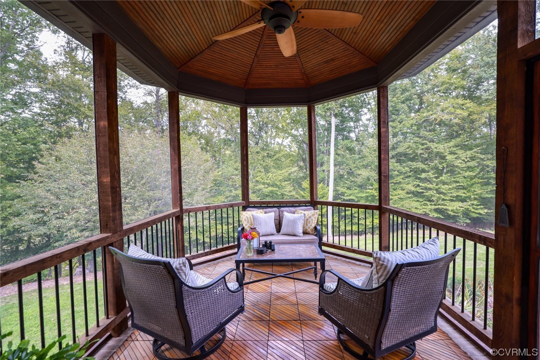 14440 Yankeetown Road Ashland, VA 23005 - Photo 27 of 50 a view of a chair and table in the balcony
