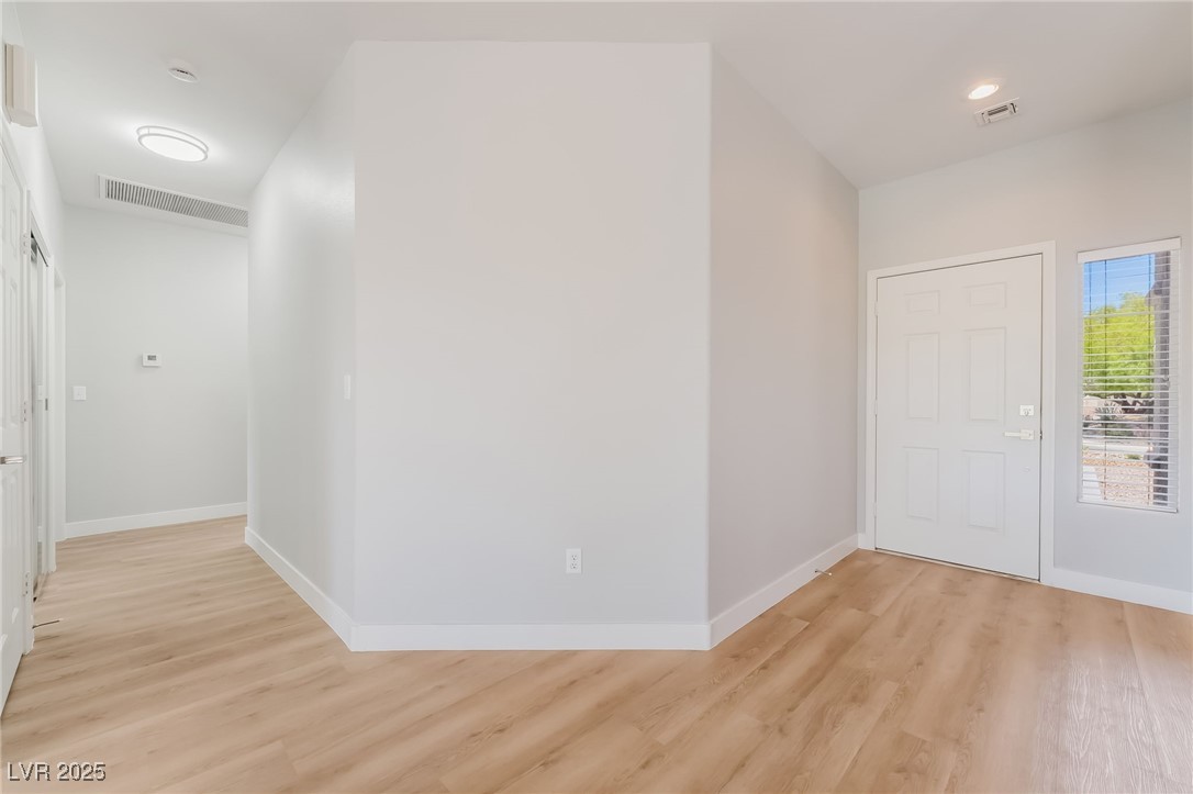 1442 Fieldbrook Street Henderson, NV 89052 - Photo 6 of 36 Foyer entrance featuring light wood finished floors and recessed lighting