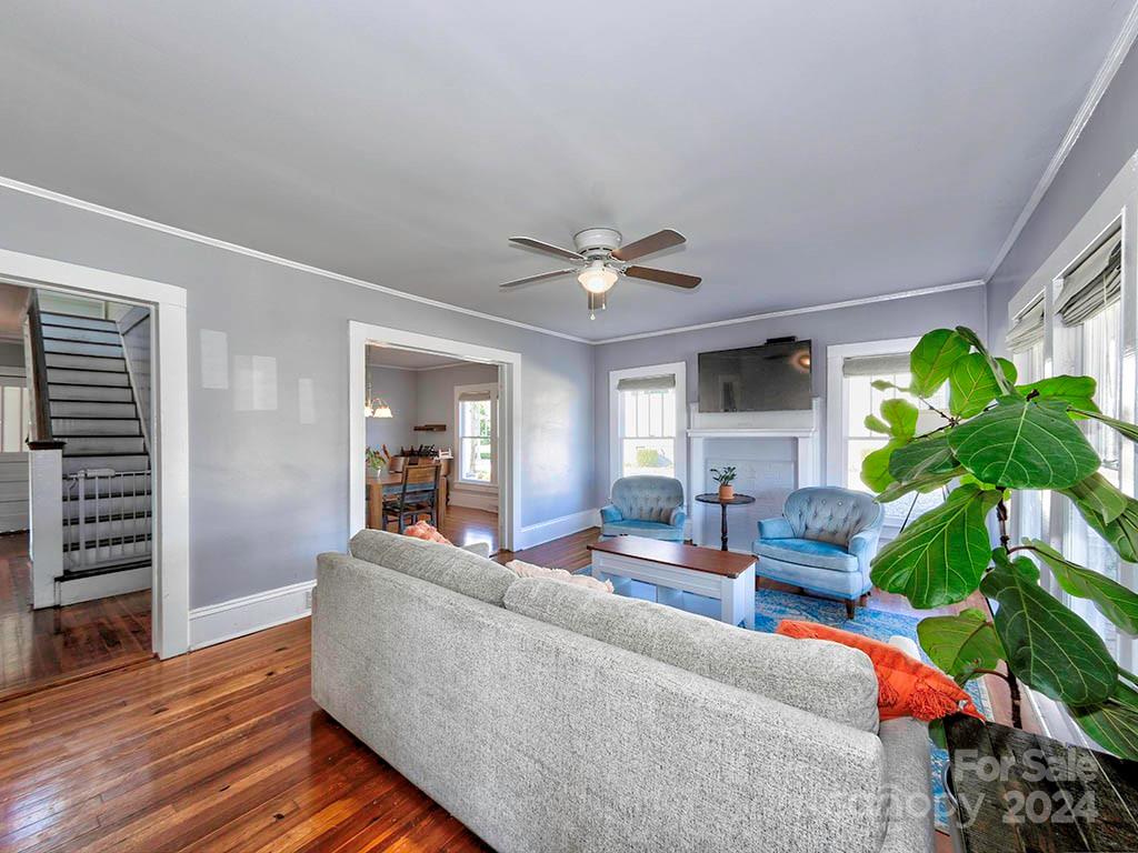 508 South Main Street Troutman, NC 28166 - Photo 6 of 38 a living room with furniture and a potted plant