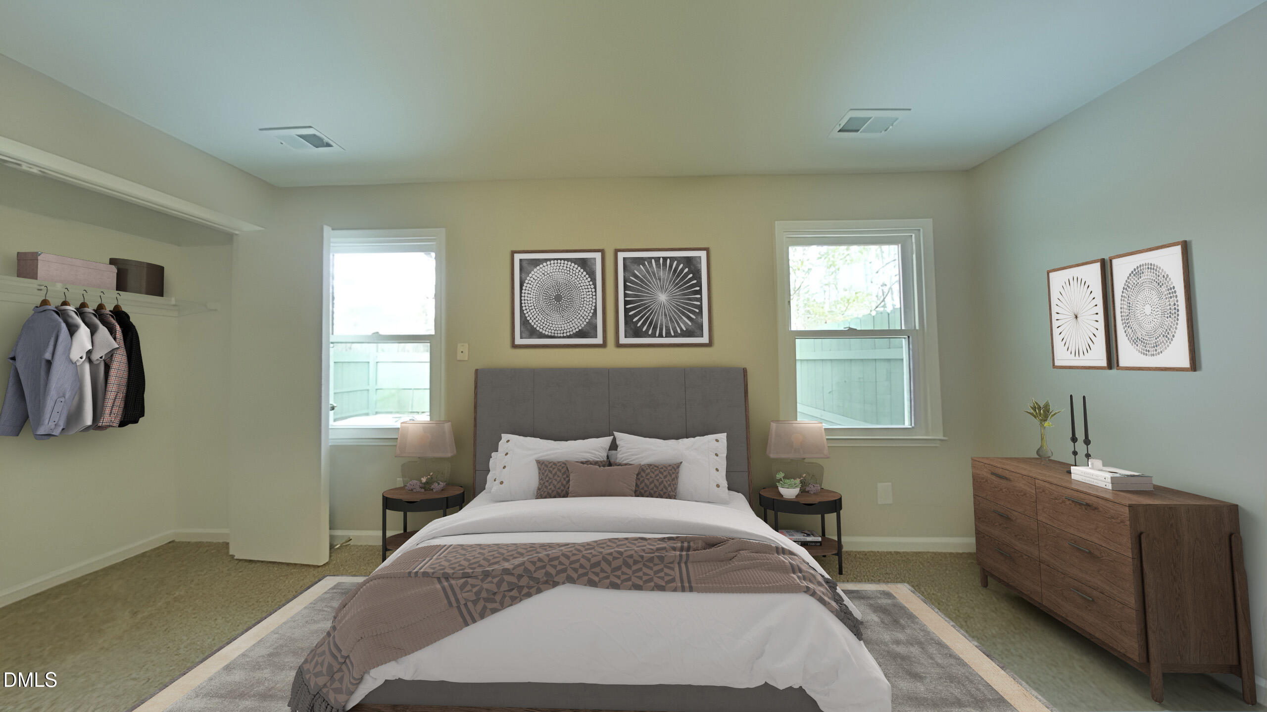43 Redbud Court Durham, NC 27713 - Photo 13 of 15 a bedroom with a bed and a couch