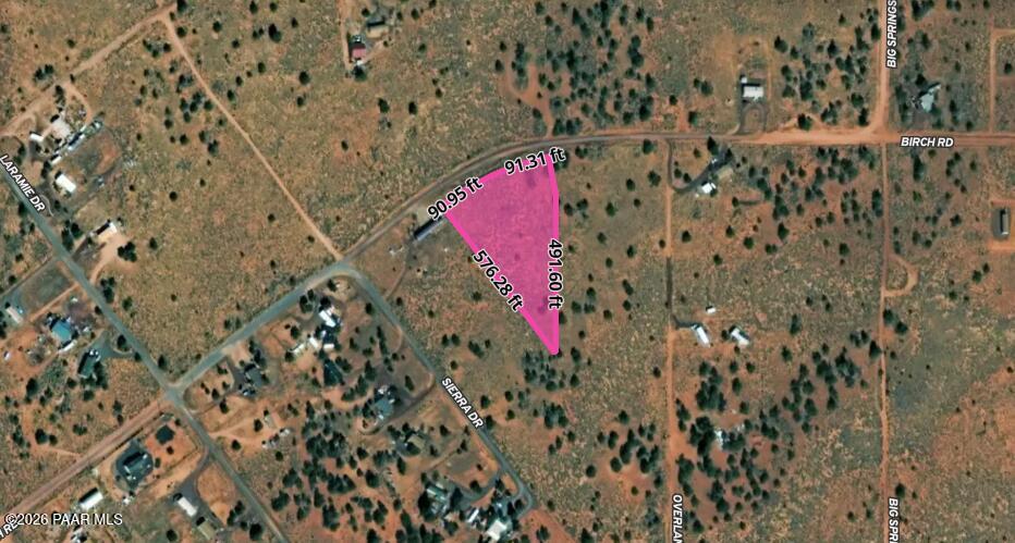 642 Birch Road Williams, AZ 86046 - Photo 6 of 6 6 Lot Dimensions