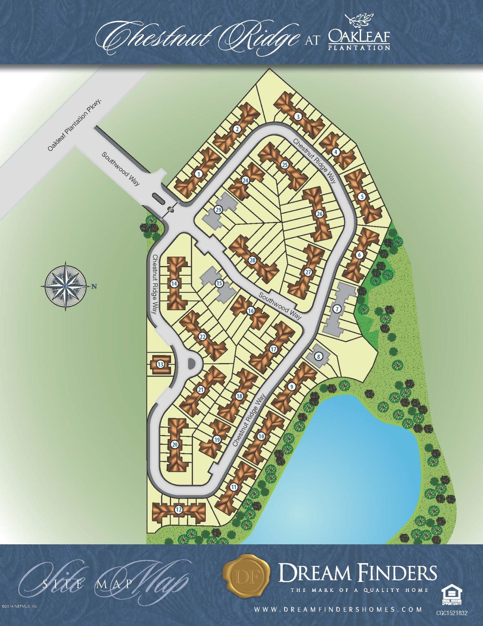 3079 Chestnut Ridge Way Orange Park, FL 32065 - Photo 6 of 54 Chestnut Ridge Color Site Map (2)