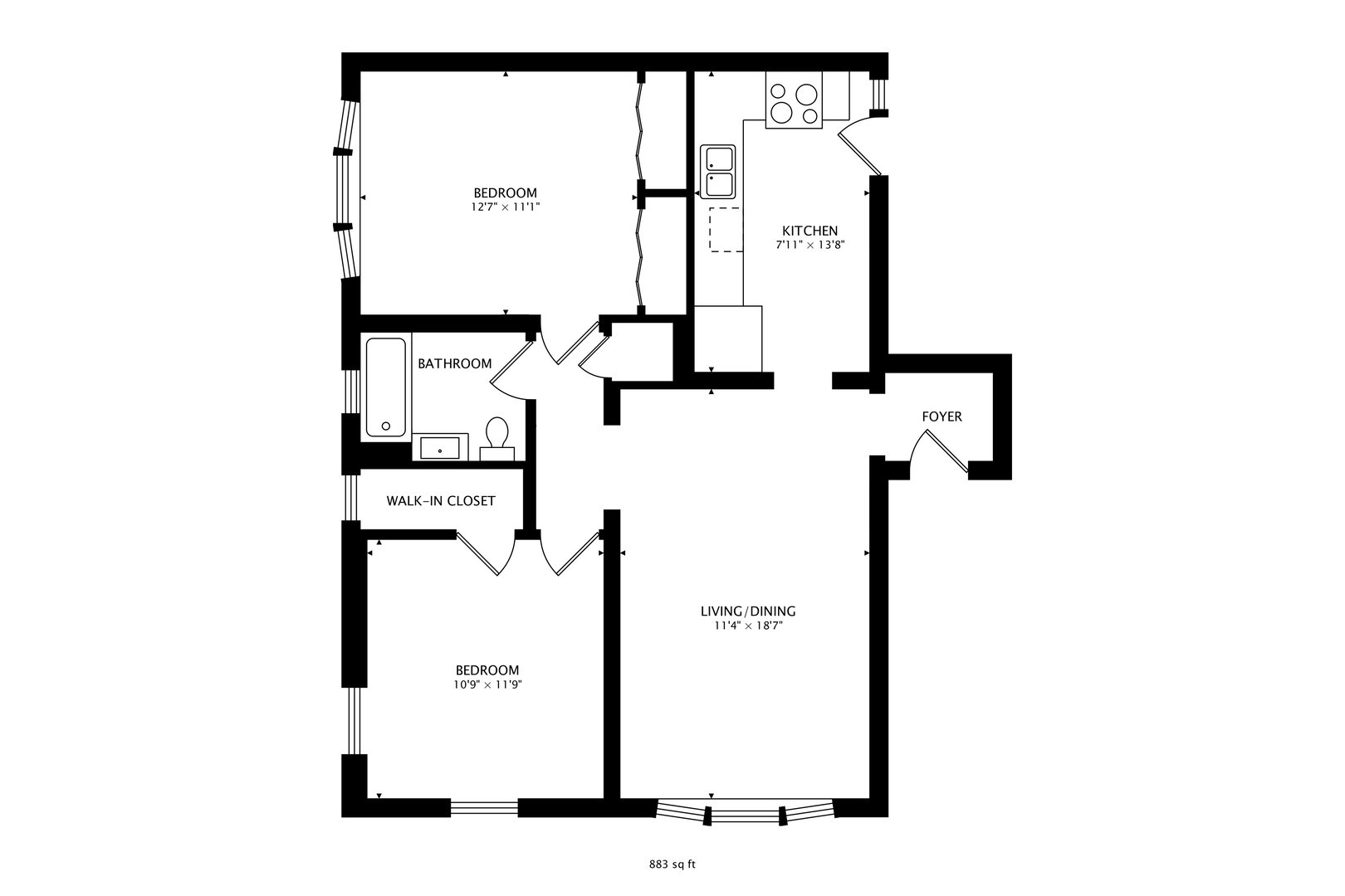 501 West Belmont Avenue, Unit 1 Chicago, IL 60657 - Photo 8 of 17 a picture of a floor plan