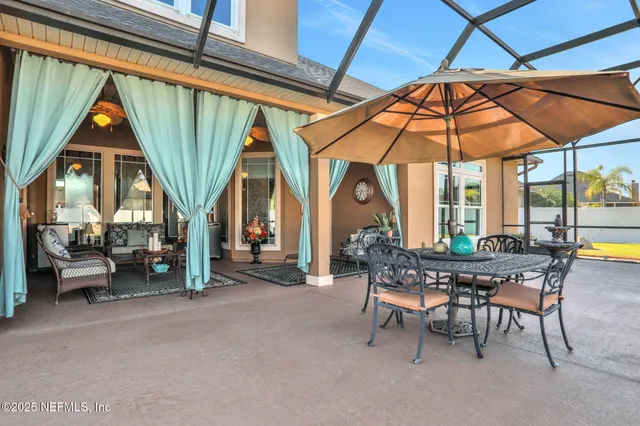 an aerial view of residential building with outdoor space