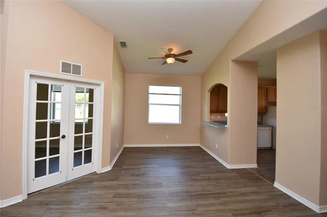 a view of livingroom with hardwood floor and window