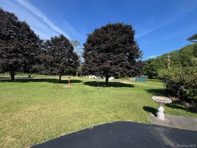 a view of a golf course with a lake