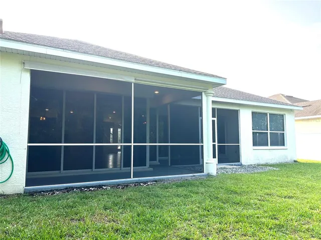 a childrens park with lots of swings and slides