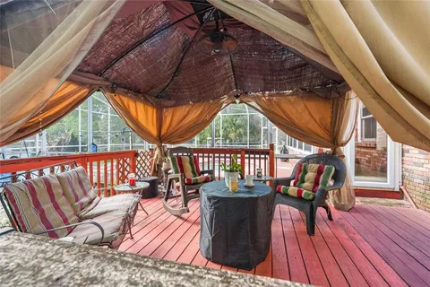 a outdoor space with sitting space