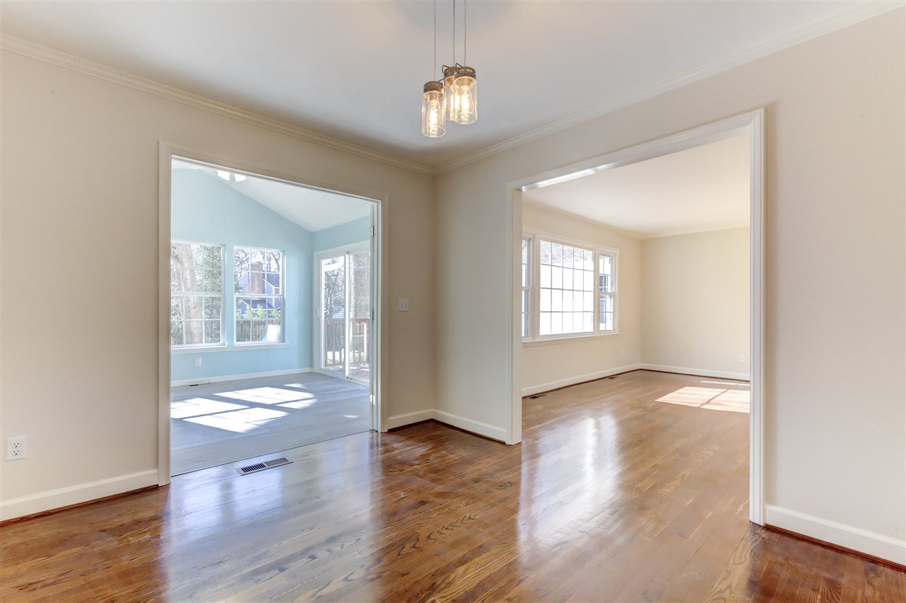 5205 Fieldstone Drive Raleigh, NC 27609 - Photo 5 of 13 Looking toward living room and four season room Dining Area