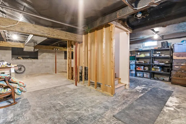 a view of storage and utility room