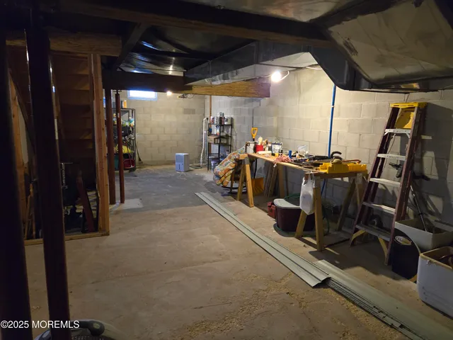 a view of storage and utility room