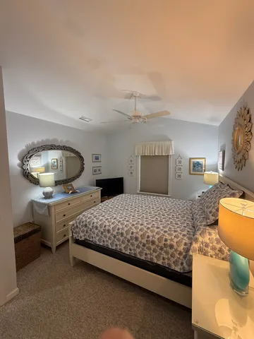 a view of a large white building