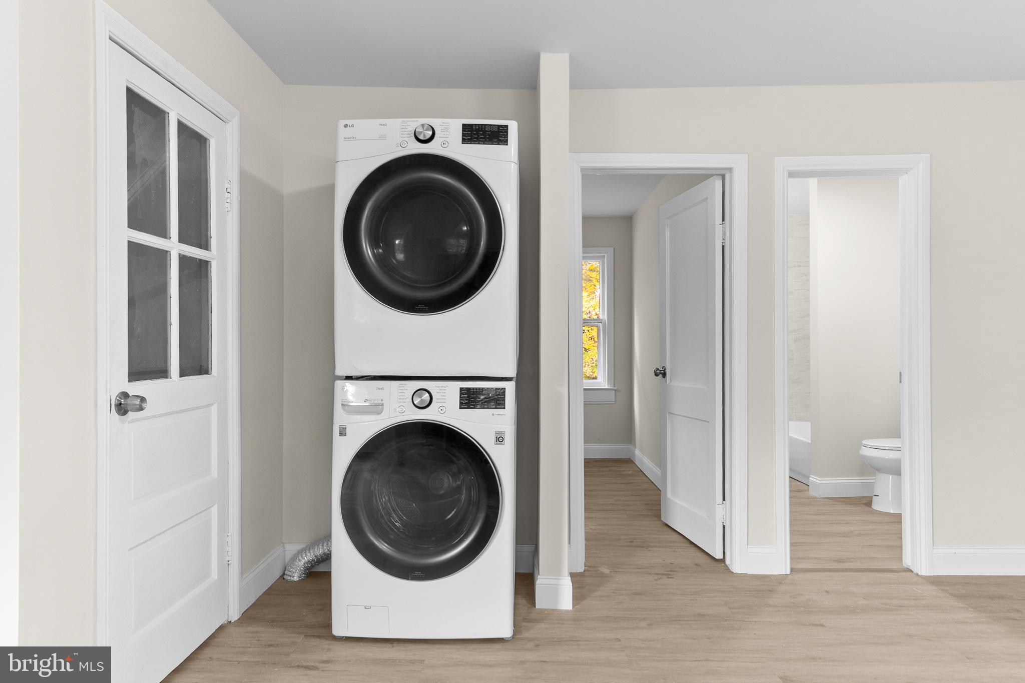280 Qtn Marlboro Road Salem, NJ 08079 - Photo 11 of 37 a view of a hallway with washer and dryer