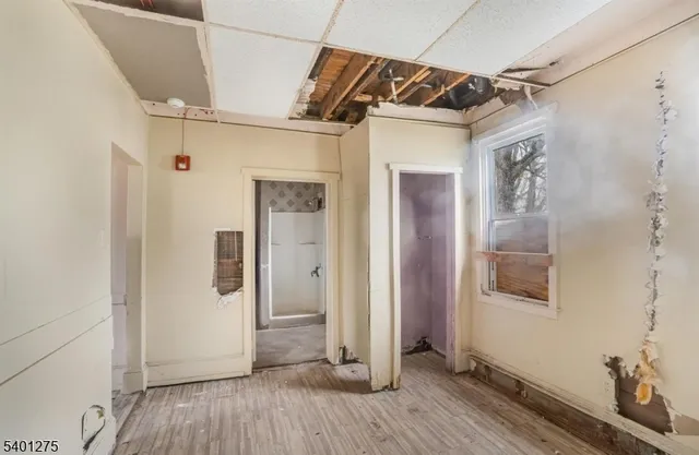 a view of a house with wooden floor