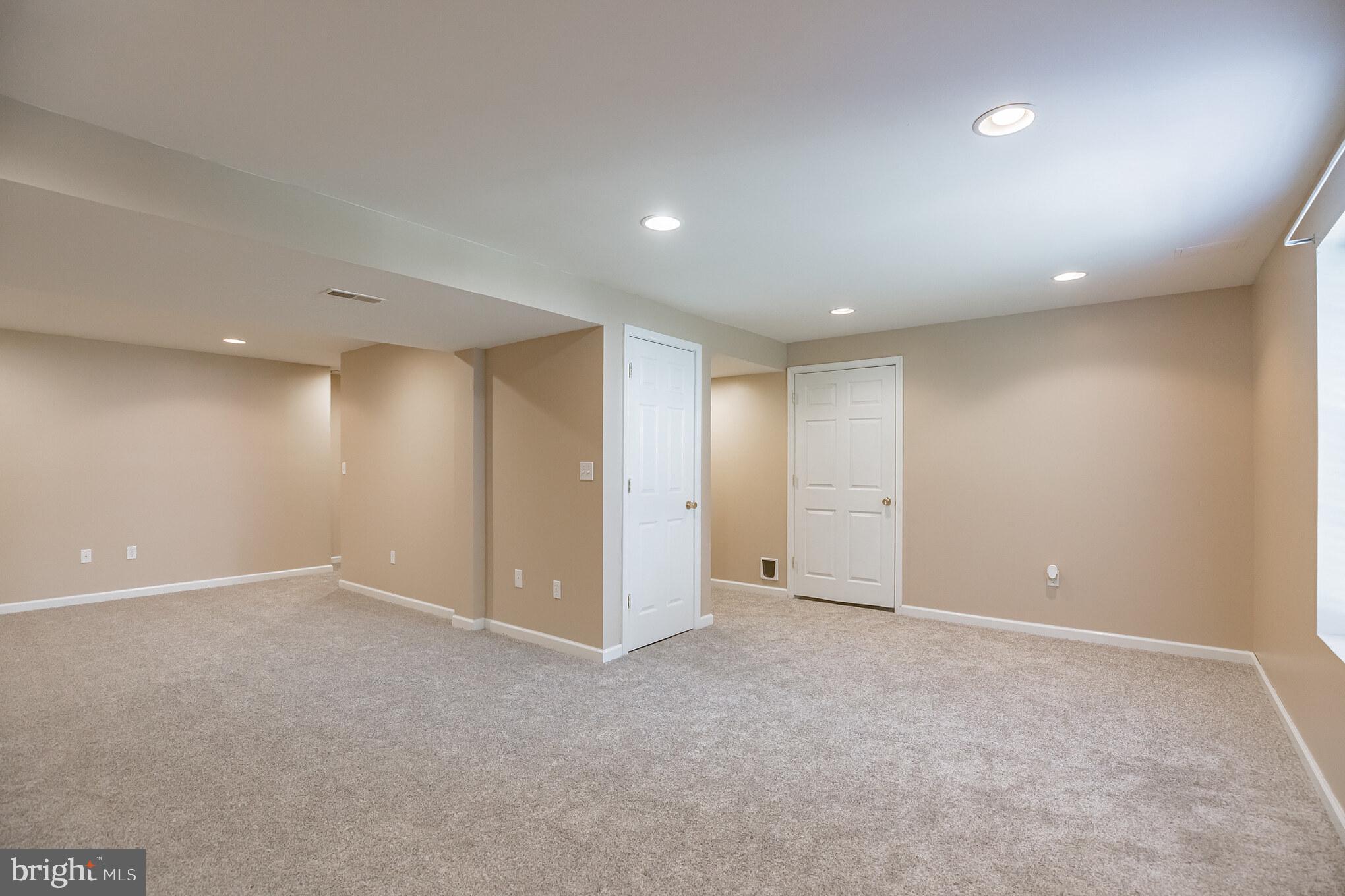 1755 Lottie Fowler Road Prince Frederick, MD 20678 - Photo 24 of 31 Basement Rec Room - new carpeting!
