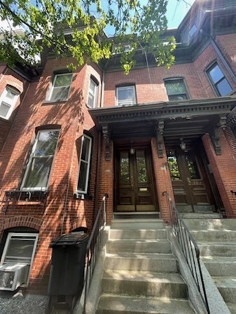 a front view of a house