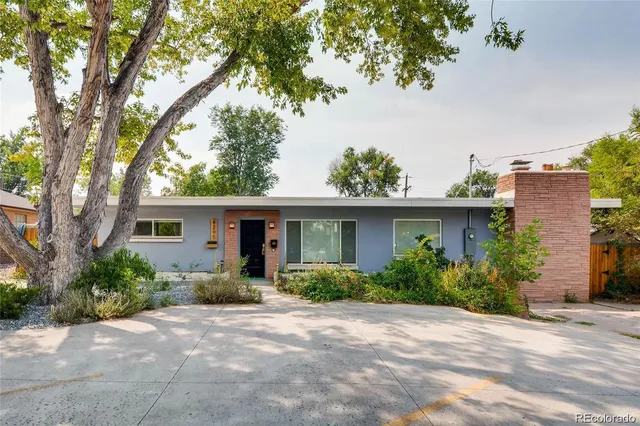 front view of a house with a street