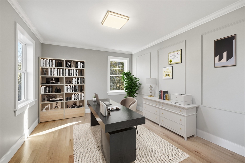 4 Aerial Street Lexington, MA 02421 - Photo 13 of 35 a living room with furniture and wooden floor