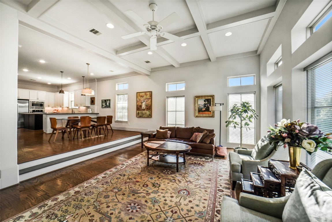 15943 Morgan Street Sugar Land, TX 77478 - Photo 7 of 41 a living room with furniture and a glass table with rug