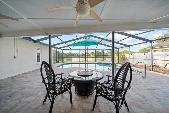a view of a street from a window