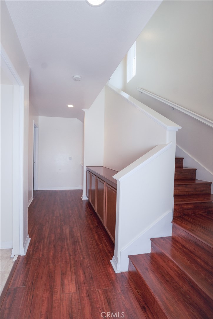 3663 Scribner Lane Inglewood, CA 90305 - Photo 7 of 18 a view of entryway and hall with wooden floor