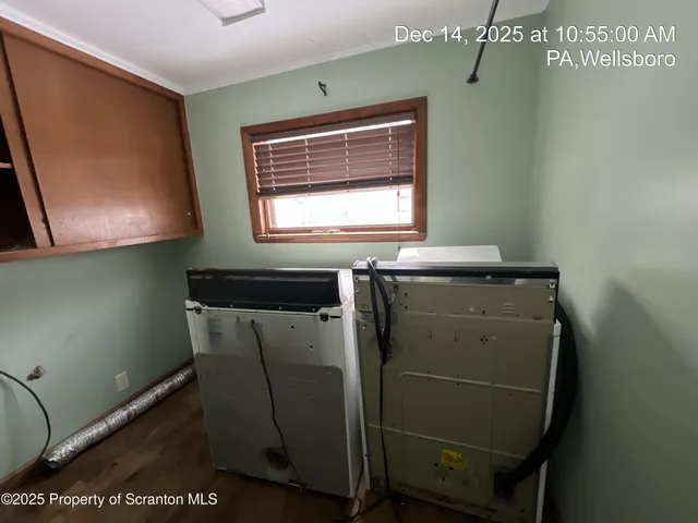 a room with storage and utility