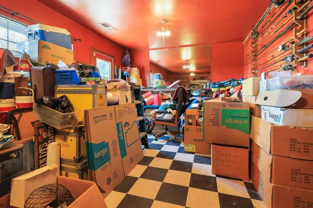 a view of an outdoor space with seating area