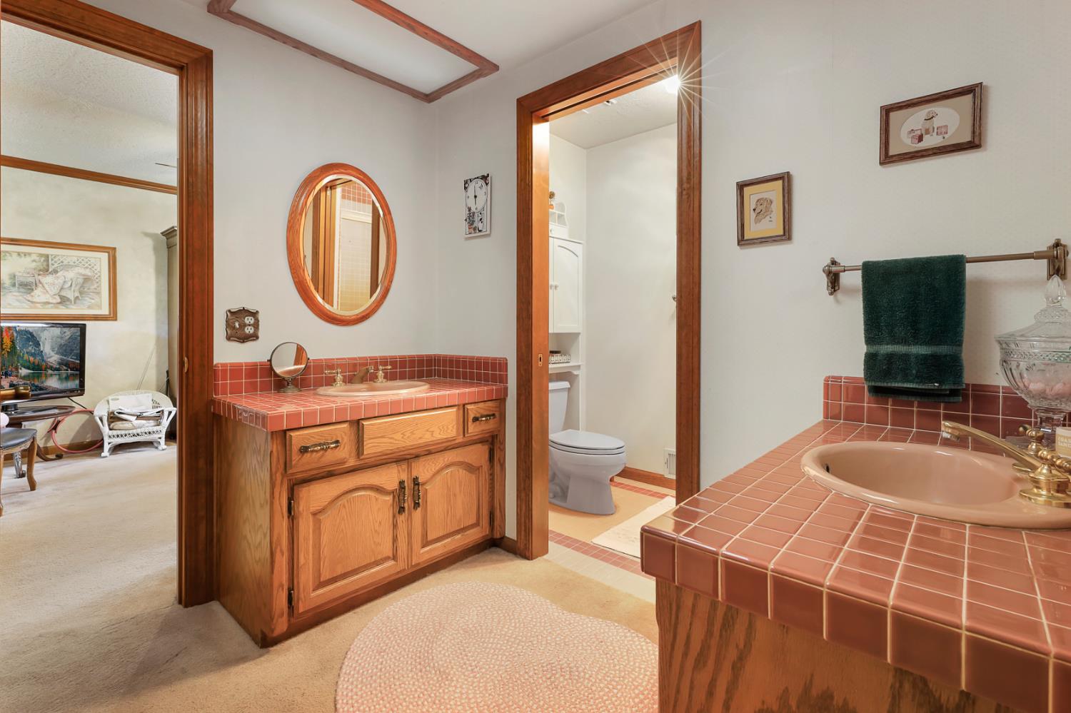 22050 Buena Vista Road Clements, CA 95227 - Photo 39 of 61 a bedroom with a bed and a flat tv screen on the dresser