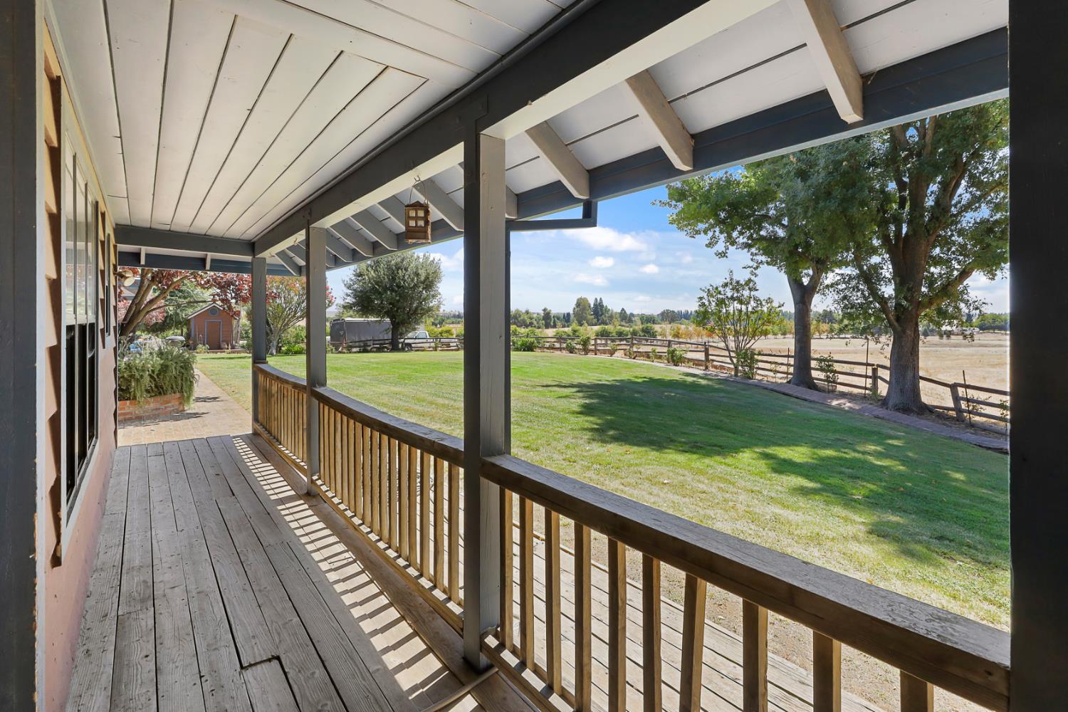 22050 Buena Vista Road Clements, CA 95227 - Photo 49 of 61 a view of a porch with a yard