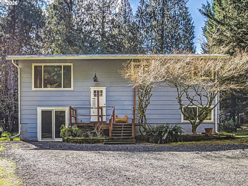 a view of house with outdoor space