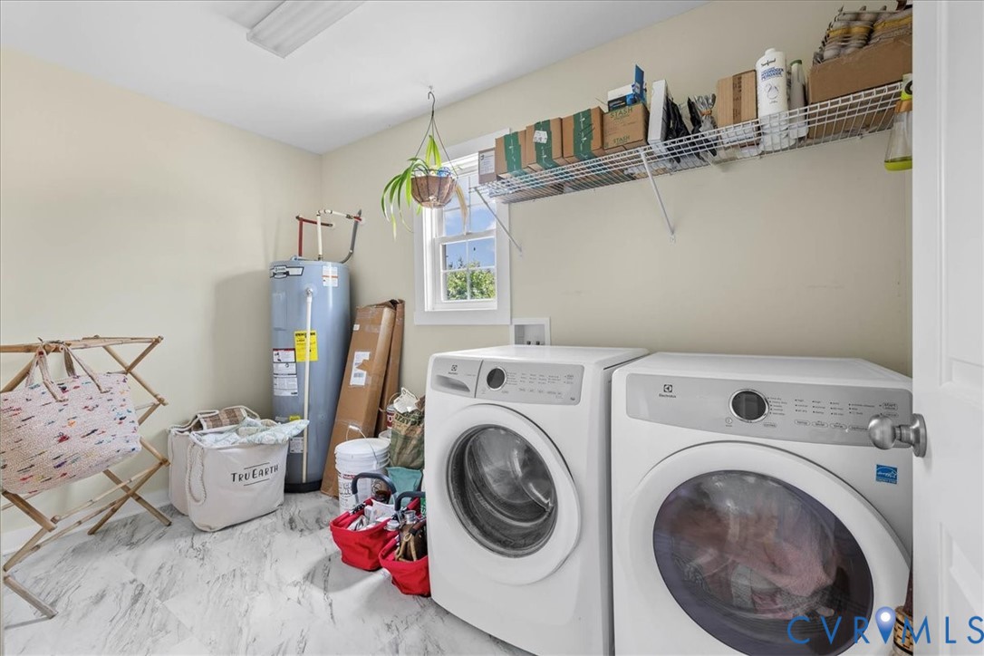 7341 Thweatt Drive Disputanta, VA 23842 - Photo 13 of 38 a utility room with dryer and washer