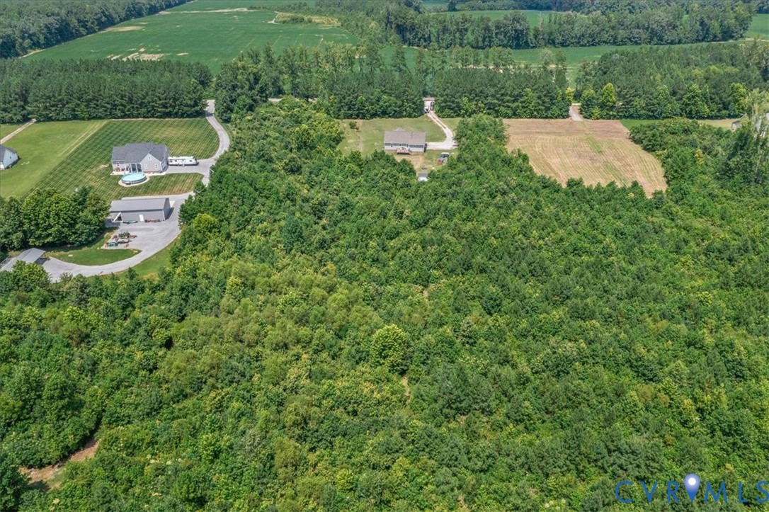 7341 Thweatt Drive Disputanta, VA 23842 - Photo 30 of 38 an aerial view of a house with yard and outdoor seating
