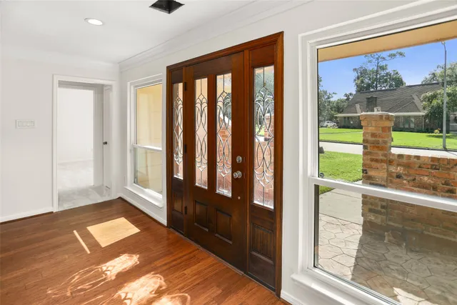 a view of front door