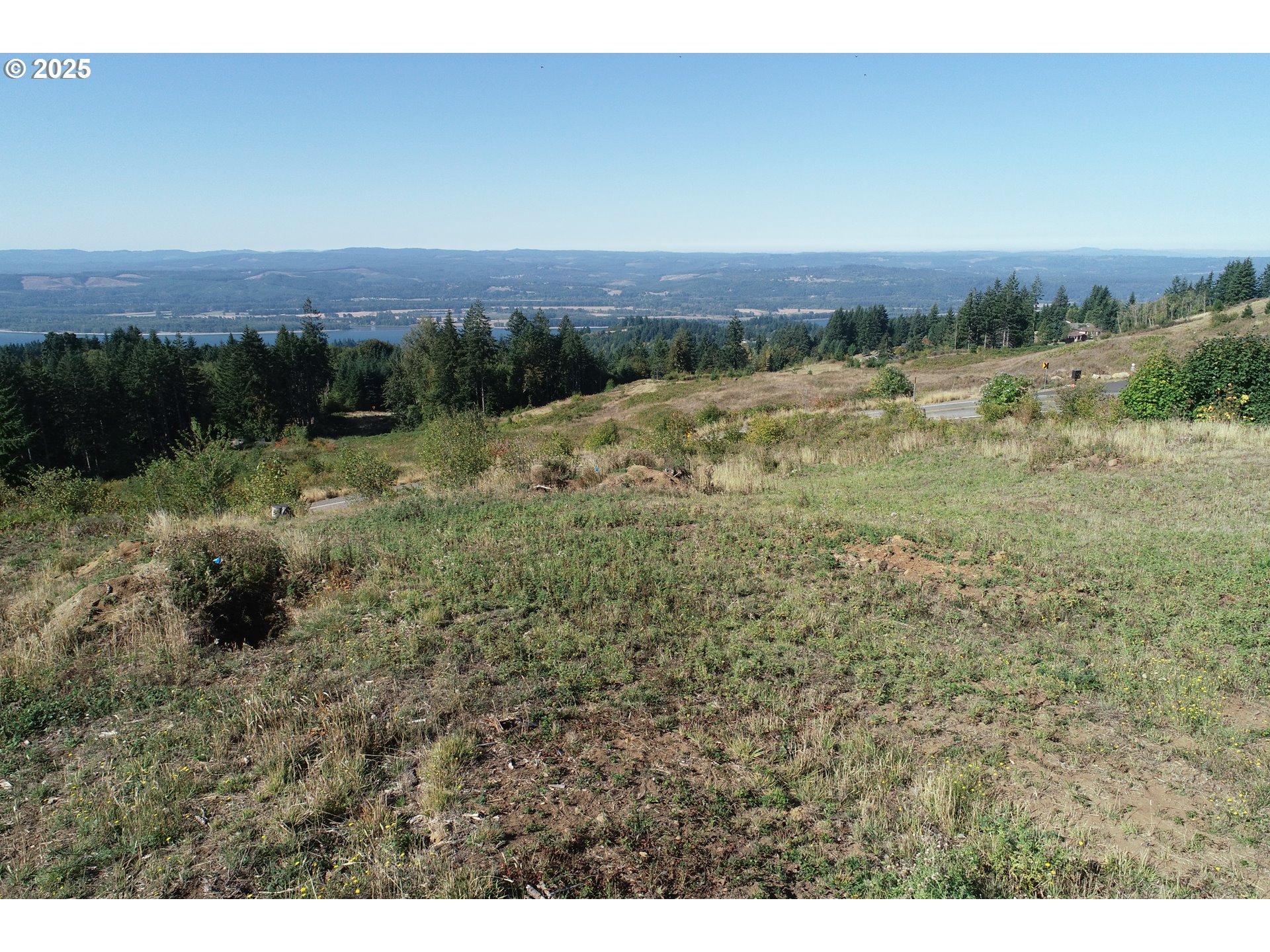 4130 Green Mountain Road, Unit 1 Kalama, WA 98625 - Photo 12 of 13 a view of a field with an ocean and trees