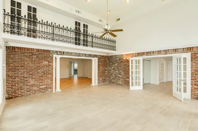 a view of a building with an entryway