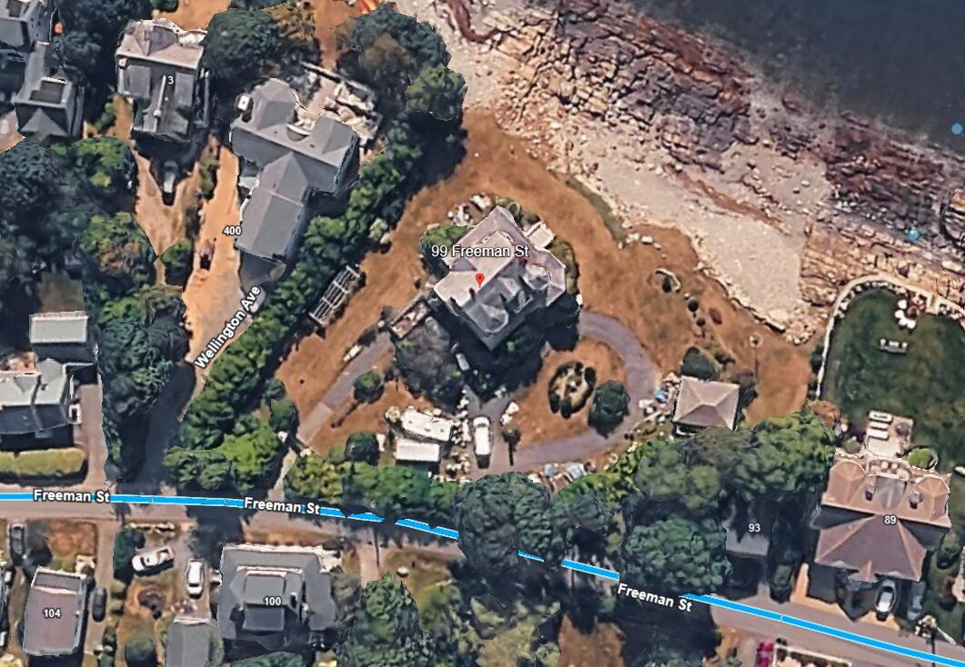 99 Freeman Street York, ME 03909 - Photo 2 of 2 google Aerial shot screenshot