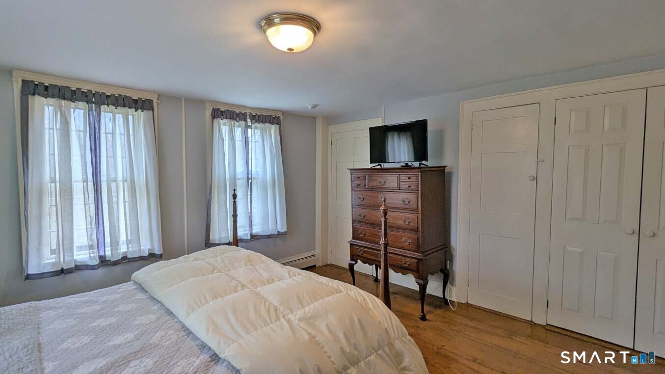 355 Wall Street Hebron, CT 06248 - Photo 24 of 39 a bedroom with a bed and a television in it