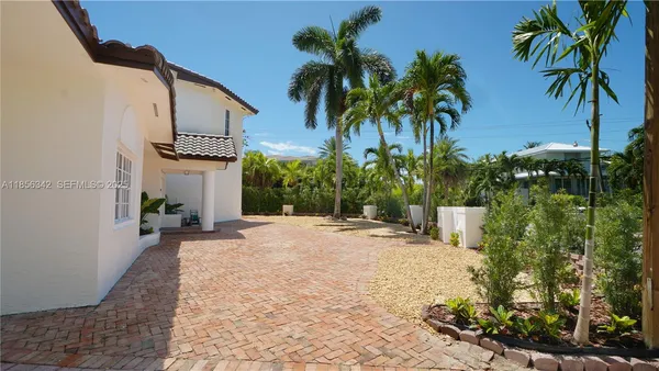a backyard of a house