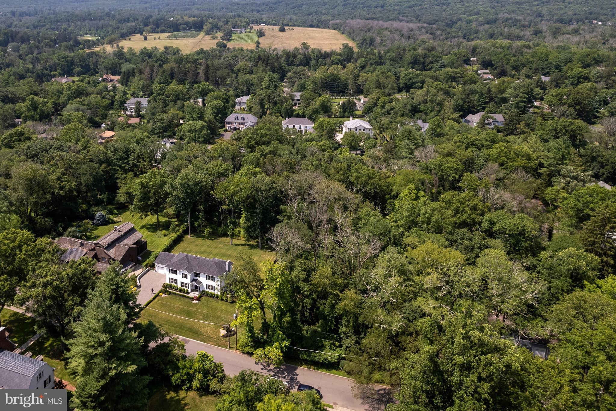 95 Westcott Road Princeton, NJ 08540 - Photo 2 of 2 an aerial view of residential house with outdoor space and trees all around
