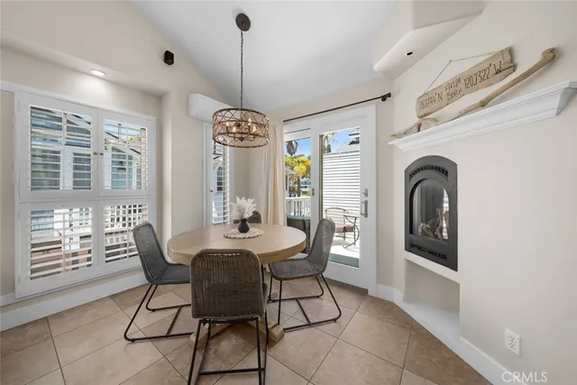 an aerial view of a parking space