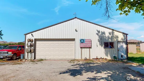 a view of a storage room with gym equipment