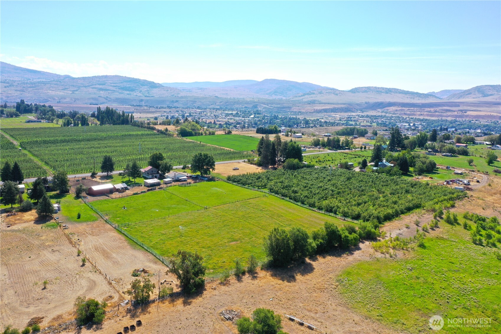 79 Duck Lake Road Omak, WA 98841 - Photo 38 of 40 an aerial view of a house with a yard