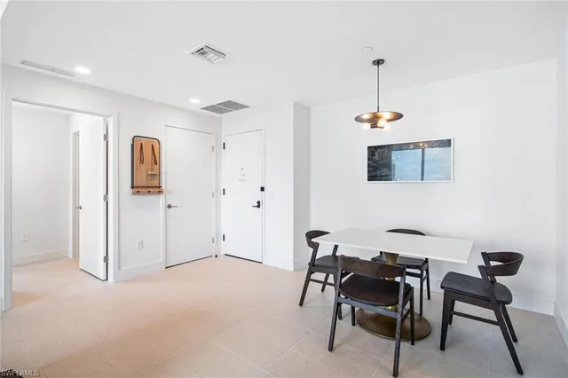 a workspace with furniture and window