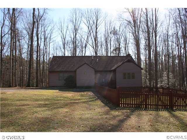 20212 Pony Farm Road Maidens, VA 23102 - Photo 2 of 13 Exterior Back - Rear of Home showing Fenced area.