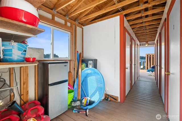 a view of storage and utility room