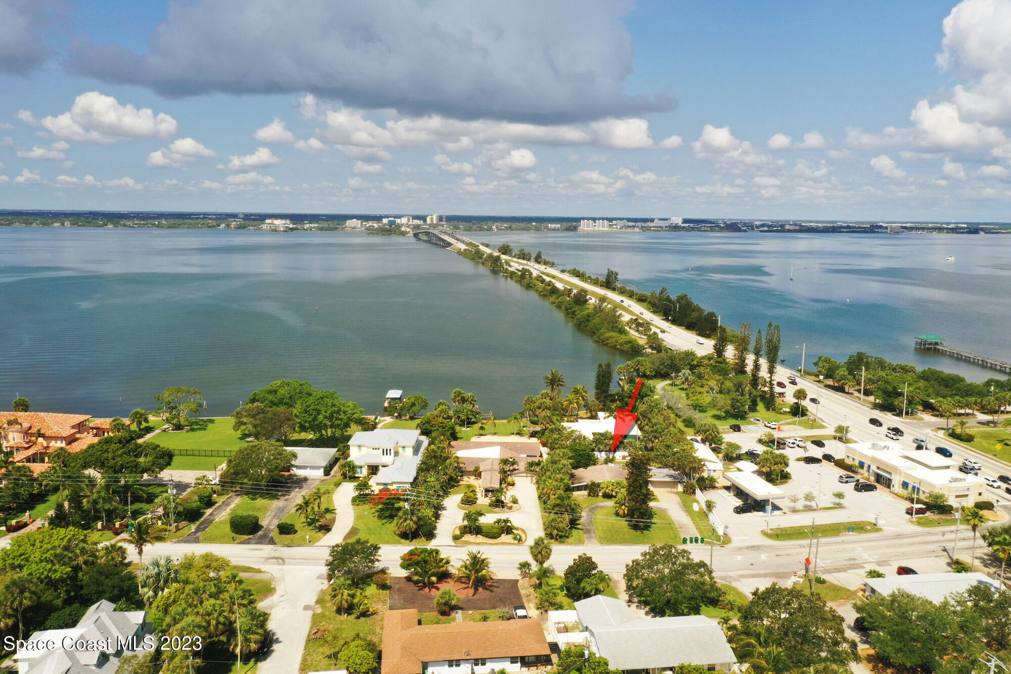 204 South Riverside Drive Indialantic, FL 32903 - Photo 23 of 24 a view of a lake with a lake